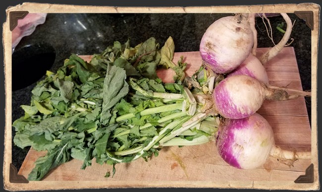 Turnips with Greens
